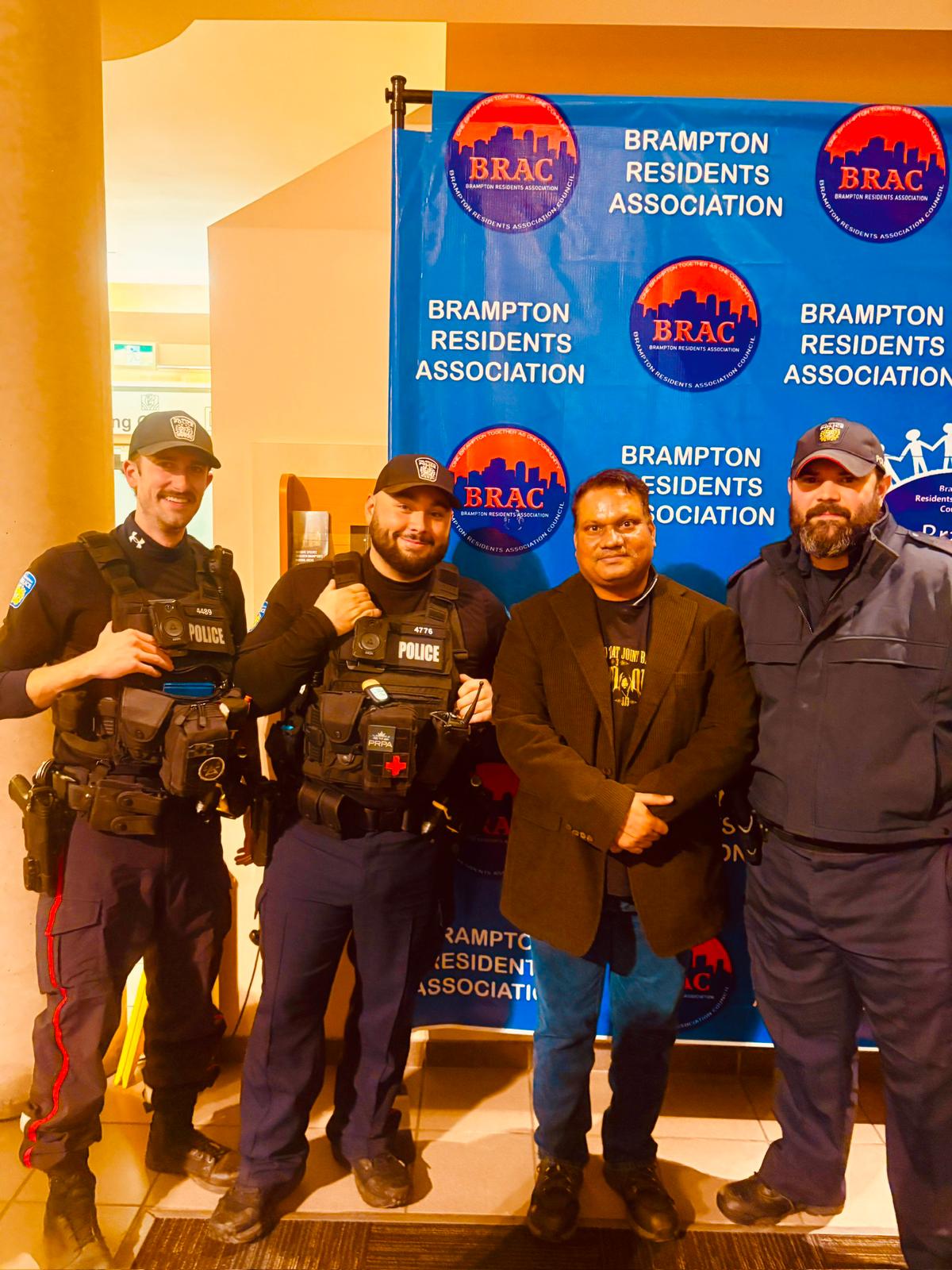 FXHollywood Films at a community event with officers in attendance